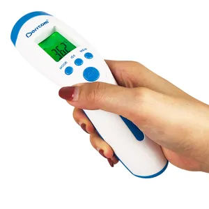 Berrcom 3 colori retroilluminazione 32 ricordi misura rapida mini termometro digitale a infrarossi medico bambino