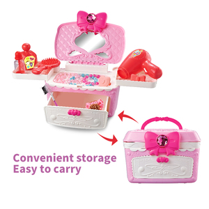 Vendita calda altri giocattoli per il trucco in età prescolare gioco di imitazione con comò di bellezza e kit di gioco per il trucco per Set di bambini da ragazza - Product Image 4