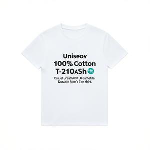 T-Shirt Unisex 100% Cotone 210GSM, Maglietta Casual Traspirante e Resistente per Uomo - Product Image 2