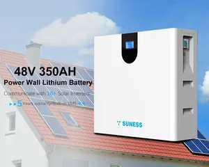 Batterie Lifepo4 de stockage d'énergie Powerwall domestique 48V 200Ah 350Ah 10Kwh 17,5 kwh Batteries solaires au lithium-ion murales d'alimentation