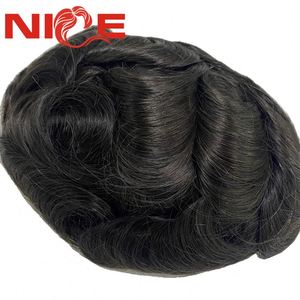 ระบบเปลี่ยนผมปลอม Q6 แบบขายส่ง วิกผมชายแบบไร้รอยต่อ เส้นผมธรรมชาติ - Product Image 3