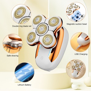 LK-5588 Electric <b>Razors</b> Shaver 5 <b>Heads</b> Waterproof Rechargeable and Multi-Use Wet/Dry Shaver for Hair Removal - Product Image 3