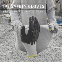 Gants de sécurité anti-vibrations et anti-chocs pour mécaniciens et outils électriques (vente en gros)