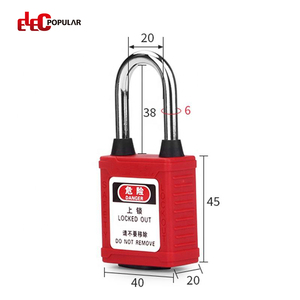 <span class=keywords><strong>Cadenas</strong></span> de sécurité LOTO industriel à clé maîtresse, 38 mm, personnalisé, avec base anti-poussière, <span class=keywords><strong>prix</strong></span> usine - Product Image 2