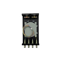 Caja de terminación de fibra óptica SC de 4 puertos, caja de distribución de fibra óptica montada en pared con hebilla, panel de conexiones de fibra montado en rack