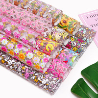 30CM * 120CM 2024 Dernier Design Motif Coeur Tournesol Vinyle Transparent PVC Cuir Synthétique pour Sac à Main