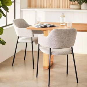 Minimalist Nordic Leisure Metal Legs Restaurant <b>Chairs</b> <b>Upholstered</b> Velvet Dining <b>Chair</b> - Product Image 3
