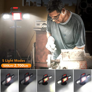 Rechargeable Work <b>Light</b> Super Bright Magnetic With Battery Waterproof Portable Cordless Job Lighting for Garage WD-ST28 4400mAh - Product Image 2