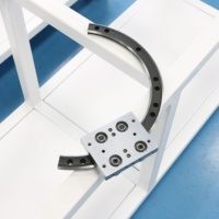 QinGong V25 Rails de guidage circulaires linéaires en acier inoxydable poli à positionnement rapide, composants essentiels de bloc coulissant, réglables 1-60 1