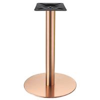 USA DDP Vente en gros Piétement de table de salle à manger en acier inoxydable or rose, style minimaliste, à colonne unique, pour usage commercial