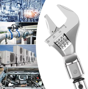 Clé dynamométrique réglable en acier inoxydable 5-35 Nm (métrique/im impérial) à embout ouvert de 1/2 pouce avec tête de cliquet à mâchoires interchangeables - Product Image 2