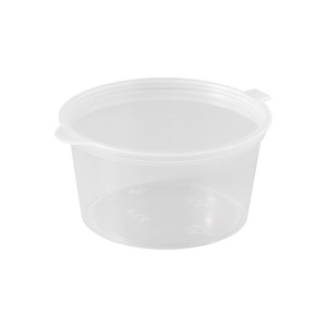 Disposable <b>Sauce</b> Container Round With Integrated Lid For Food Storage And Takeout Packaging - Product Image 5