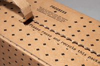 Boîtes en carton ondulé personnalisées, papier recyclé, fermeture éclair, bande détachable, emballage d'expédition, boîtes auto-adhésives pour vêtements