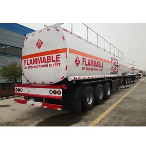 45000 Liters Oil Tank Fuel Tanker Semi Trailer For Sale