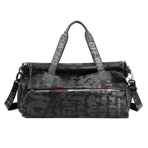Sacs de nuit imperméables Weekender <span class=keywords><strong>Rose</strong></span> Zipper Duffle Bag Travel Tote Training Yoga Gym Bags with Shoe Compartment - Product Image 6