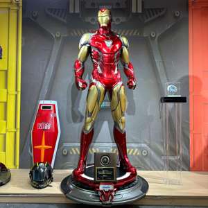 Estatua de personaje de <span class=keywords><strong>Marvel</strong></span> de tamaño real personalizada MK50 Iron Man, artesanía de resina, escultura de fibra de vidrio de superhéroe para decoración del hogar - Product Image 2