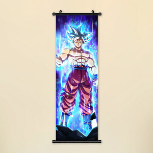 Affiche murale en tissu 70*25cm, 3000 motifs, Anime japonais <span class=keywords><strong>Dragon</strong></span> <span class=keywords><strong>Ball</strong></span> Goku Vegeta, Peintures, Poster mural déroulable - Product Image 5