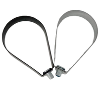 Collier de fixation en acier zingué pour tuyau d'arrosage, support en forme de poire pour une organisation efficace des systèmes d'arrosage en construction