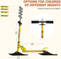 US CA Livraison gratuite Dropshipping China Factory Supply Wholesale Snow Kick Ski Scooter Trottinette pliante pour enfants pour l'hiver