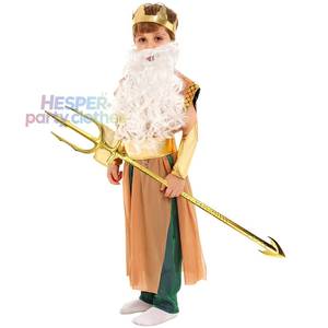 Disfraces de Halloween de HP, Poseidón (mitología griega), Dios, Terremoto, Tormenta, Caballo, Ropa de juego de rol de Dios del Mar, Niños - Product Image 1