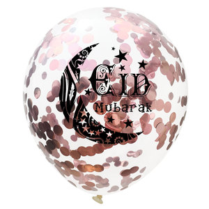 Ballons Confettis DIY 12 Pouces pour Fêtes à Domicile Ramadan Kareem, Ballons Eid Mubarak Al-Fitr, Décorations Maison - Product Image 5