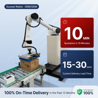 Bras de robot collaboratif intelligent pour l'emballage, la palettisation et l'automatisation des entrepôts dans l'industrie alimentaire et chimique