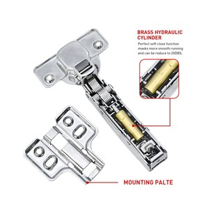 2022 CONSUN SP2S Kẹp Đóng Mềm Bằng Thép Không Gỉ 35 <span class=keywords><strong>MM</strong></span> 201/304 Chất Lượng Cao Bản Lề Cửa Tủ Đồ Nội Thất Thủy Lực - Product Image 3