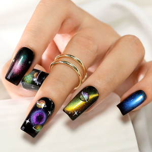 ZRKGEL Kit de vernis gel œil de chat 9D arc-en-ciel 7 couleurs sans HEMA/TPO, étiquette <span class=keywords><strong>privée</strong></span>, <span class=keywords><strong>vente</strong></span> en gros, vernis gel brillant galaxie, logo personnalisé - Product Image 5