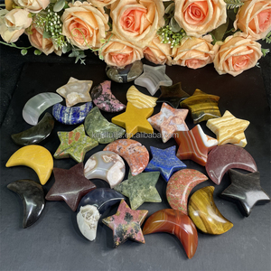 Lapis Lazuli หินแคลไซต์สีเหลืองรูปดาวคริสตัลรักษาธรรมชาติสำหรับตกแต่ง - Product Image 3