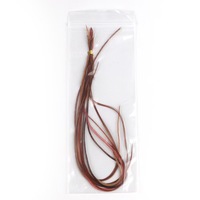 Lot de 10 plumes de coq grizzly naturelles de 25-30 cm (10-12 pouces) pour la fabrication de mouches et extensions capillaires