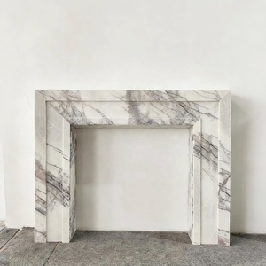 Mantel de Chimenea Moderno de Mármol Blanco, Mantel de Chimenea de Mármol para Villa, Mantel de Chimenea de Mármol de Lujo, Mantel de Chimenea Estilo Francés - Product Image 1