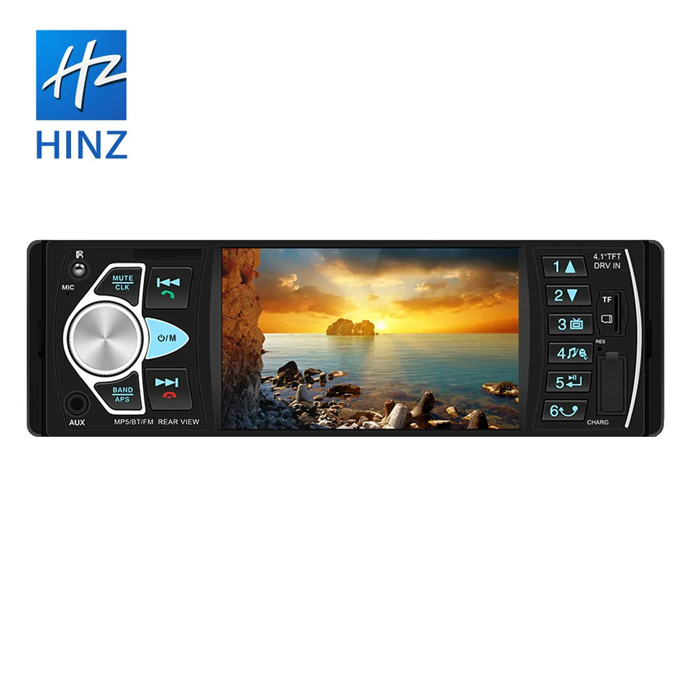 HINZ New 4.1Inch auto mp5 Player 4022D 1 Din Car Stereo With USB AUX