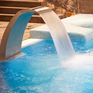 Cascada Comercial de Acero Inoxidable Water Faery con Luz LED para Piscina Exterior - Product Image 4