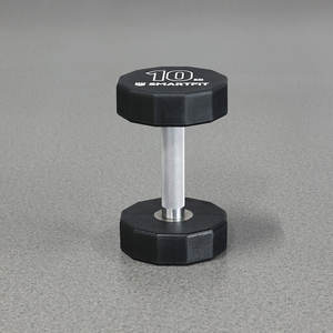 SMARTFIT 5-130lbs Haltères en uréthane avec poignée antidérapante Logo personnalisé Ensemble d'haltères en PU à 12 côtés - Product Image 4