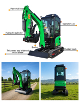 Excavator Mini Leiyu dengan Motor Bermomentum Tinggi untuk Konstruksi Pedesaan dan Penggunaan Pertanian, Asal Shandong, Diskon Super