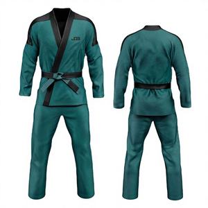 Uniforme de Jiu Jitsu 100% Algodón, Conjuntos Transpirables y Cómodos, Logotipo Frontal, Diseñado para Guerreros en el Tapete, en Venta - Product Image 1