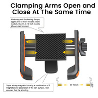 Soporte Magnético Flexible Telescópico para Teléfono con Bloqueo de un Solo Paso, Compatible con Superficies Metálicas de Gimnasios y Carritos de Golf