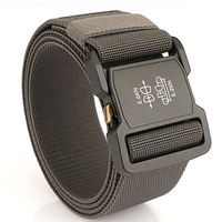 Ceinture tactique automatique TUSHI Factory, nouvelle, en alliage d'aluminium et nylon, décontractée, à libération rapide, accessoires de plein air, 125 cm