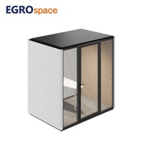 Cabine de travail mobile insonorisée EGROspace – Espace de réunion modulaire, cabine de réception, bureau individuel