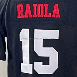 Pronto per la spedizione della maglia da Football del College Dylan Raiola nera di migliore qualità - Product Image 1