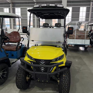 4 Seater Electric Golf <strong>Cart</strong> with Front Bumper &amp; Leather Seats Utility Golf Buggy - Product Image 2