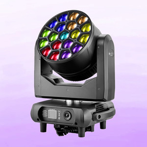 Lumière de tête mobile LED Zoom Wash 19*40W RGBW 4in1 B-Eyes Big Bee Eye pour bar et scène - Product Image 1