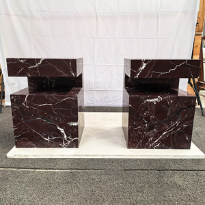 Tavolino da Salotto in <span class=keywords><strong>Marmo</strong></span> <span class=keywords><strong>Rosso</strong></span> Levanto Mars Stone 2025 - Product Image 3