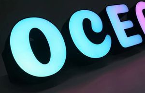 Tùy chỉnh 3D Acrylic <span class=keywords><strong>LED</strong></span> hiển thị Giao hàng nhanh chóng chiếu sáng cửa hàng kinh doanh <span class=keywords><strong>signage</strong></span> với kênh chữ cái dấu hiệu điện tử - Product Image 3