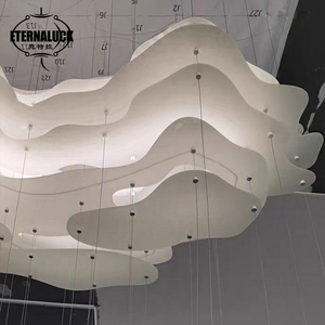 Lustre de plafond en forme de nuage blanc pour hall d'hôtel, villa, centre commercial, décoration artistique personnalisée, grande salle de banquet - Product Image 4