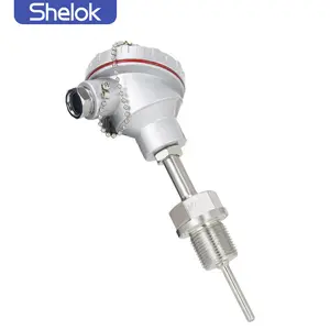 Shelok không thấm nước 4-20mA nhiệt độ cao ống khí k-loại PT100 cặp nhiệt điện Nhiệt kế cặp nhiệt điện cảm biến nhiệt độ