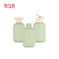 200ml 300ml 500ml HDPE respectueux de l'environnement peut être rempli bouteille de pompe de shampooing bouteille de lait à clapet ronde emballage en plastique
