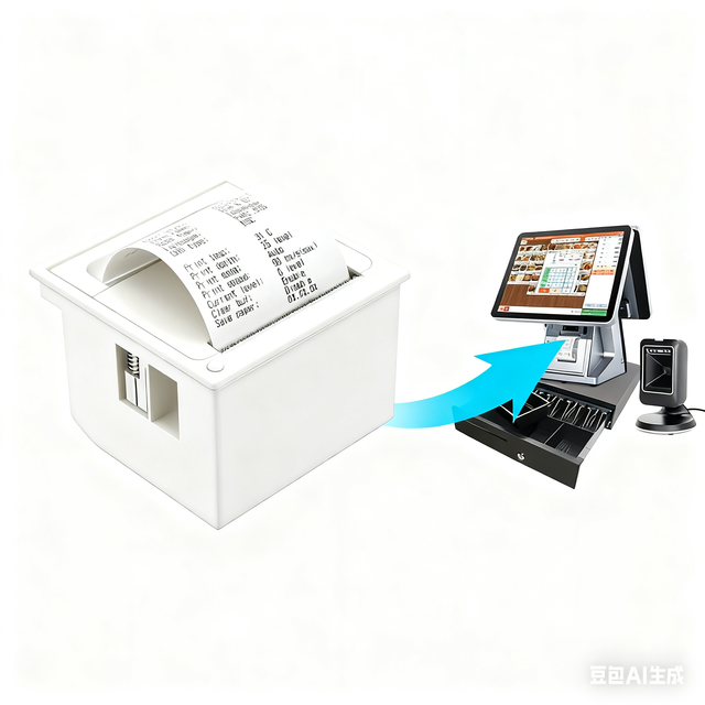 EM5822H Thermal Printer Module Kiosk Printer 58mm Low Noise Direct Thermal Printing Mini Panel Mobile Receipt