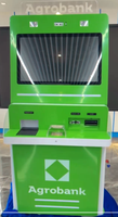 Un terminal de libre-service en espèces de 27 pouces personnalisable avec capacités d'émission de cartes