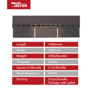Materiali di copertura leggeri in feltro catramato cuscino di <span class=keywords><strong>carta</strong></span> scandole di asfalto - Product Image 2